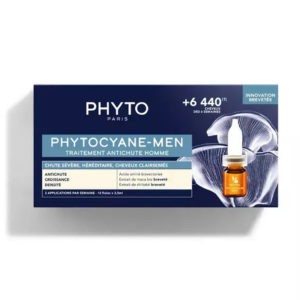 Περιποίηση Μαλλιών-Άνδρας Phyto – Phytocyane Θεραπεία κατά της Ανδρικής Τριχόπτωσης 12×3.5ml