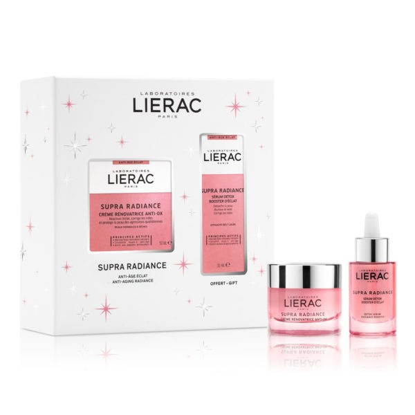 Face Care Lierac – Set Supra Radiance Anti-Ox Renewing Cream Normal/Dry Skin 50ml & Detox Serum Radiance Booster 30ml