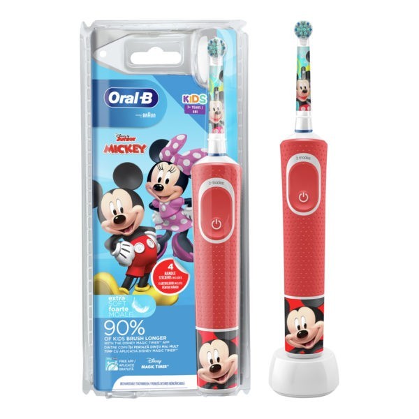 Health Oral-B – Kids Extra Soft Mickey Electric Toothbrush for ages 3+