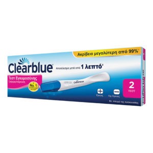 Διαγνωστικά-ph Clearblue – Τεστ Εγκυμοσύνης Γρήγορης Ανίχνευσης 2 τμχ