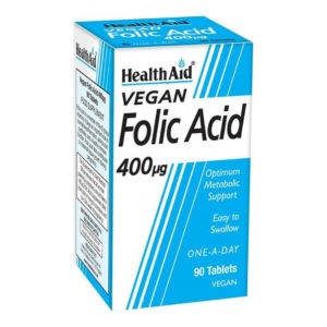 Βιταμίνες Health Aid – Acid Folic 400mcg 90 ταμπλέτες