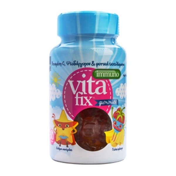 Αντιμετώπιση Intermed – Vitafix Ιmmuno Ζελεδάκια Mε βιταμίνη C & Ψευδάργυρο Γεύση Σμέουρο 60τμχ Intermed - Vitafix