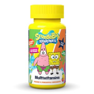 Kids Multivitamins Health Fuel – Sponge Bob Multivitamins Orange – Pinapple For 3-12years 60 Chewables