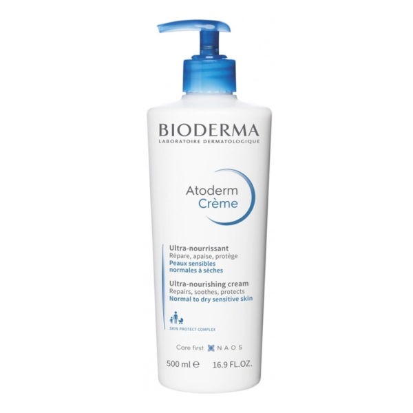 Περιποίηση Σώματος Bioderma – Atoderm Eνυδατική Κρέμα για Ξηρό & Ευαίσθητο Δέρμα 500ml