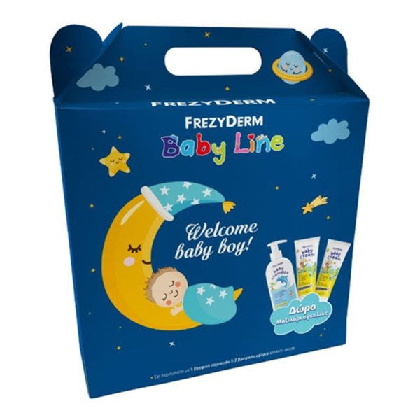 Shampoo - Shower Gels Baby Frezyderm – Babyline Welcome Baby Boy Baby Shampoo 300ml & Baby Cream 2x175ml & Gift Pillow