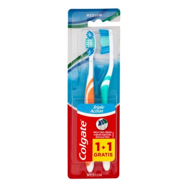 Toothbrushes-ph Colgate – Triple Action Medium 1+1