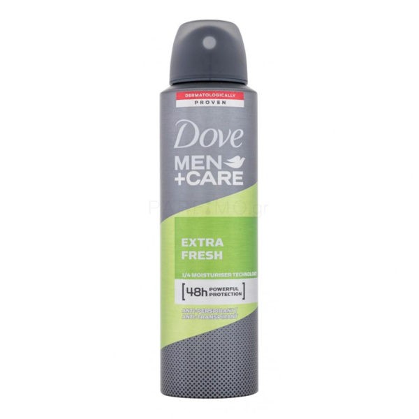 Αποσμητικά-Άνδρας Dove – Spray Men + Care Extra Fresh Αποσμητικό Σπρέι 48ωρη Προστασία 150ml