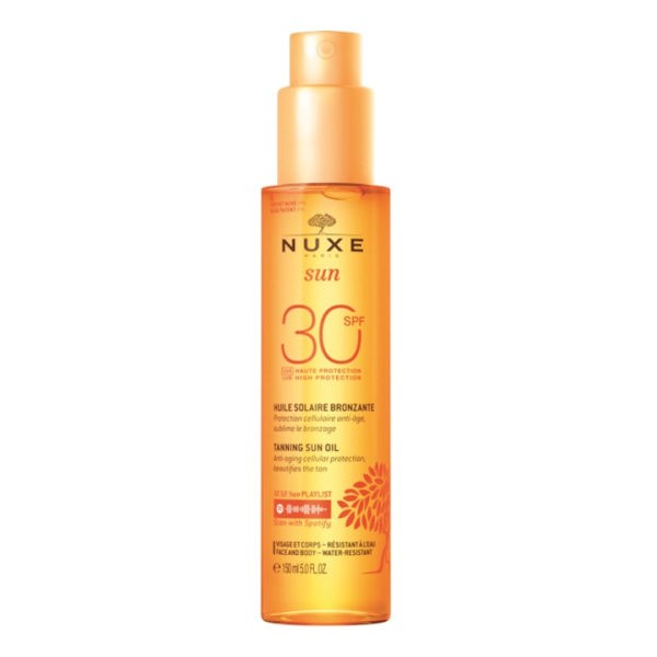 Άνοιξη Nuxe – Sun Αντηλιακό Λάδι Μαυρίσματος για Πρόσωπο & Σώμα SPF30 150ml Nuxe - Sun