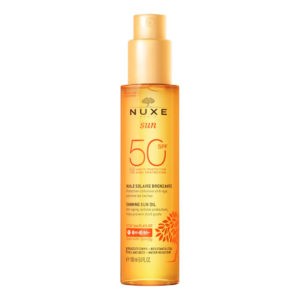 Άνοιξη Nuxe – Sun Αντηλιακό Λάδι Μαυρίσματος για Πρόσωπο & Σώμα SPF50 150ml