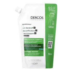 Shampoo Vichy – Dercos Anti-Dandruff DS Shampoo Refill for Normal to Oily Hair 500ml
