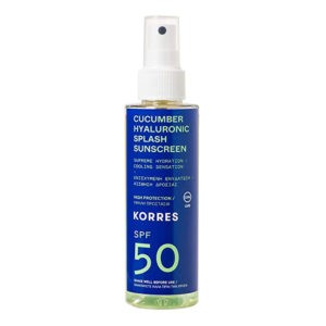 Spring Korres – Cucumber + Hyaluronic Sunscreen Splash SPF50 150ml Korres - Αντηλιακά