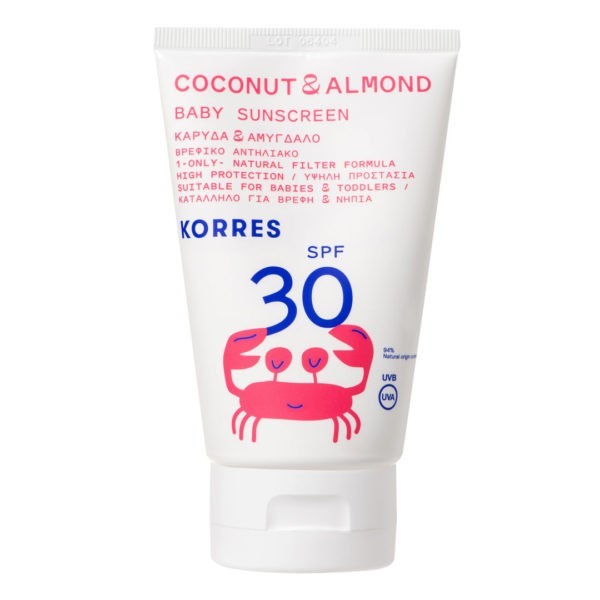 Spring Korres – Coconut + Almond Baby Sunscreen Face + Body SPF30 100ml Korres - Αντηλιακά