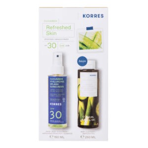 4Seasons Korres – Cucumber + Hyaluronic Splash Sunscreen SPF30 150ml & Shower Gel Cucumber Bamboo 250ml Korres - Αντηλιακά