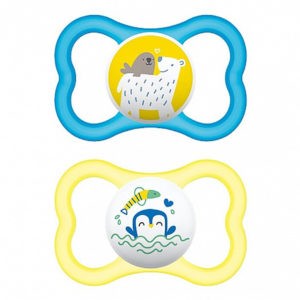 Feeding Bottles - Teats For Breast Feeding Mam Air Soother Silicon 6-16 Months 215S 2pcs