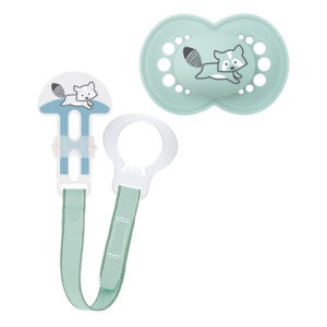 Feeding Bottles - Teats For Breast Feeding MAM – Clip It! & Original Silicon Soother and Clip It 6+ Months 1pcs