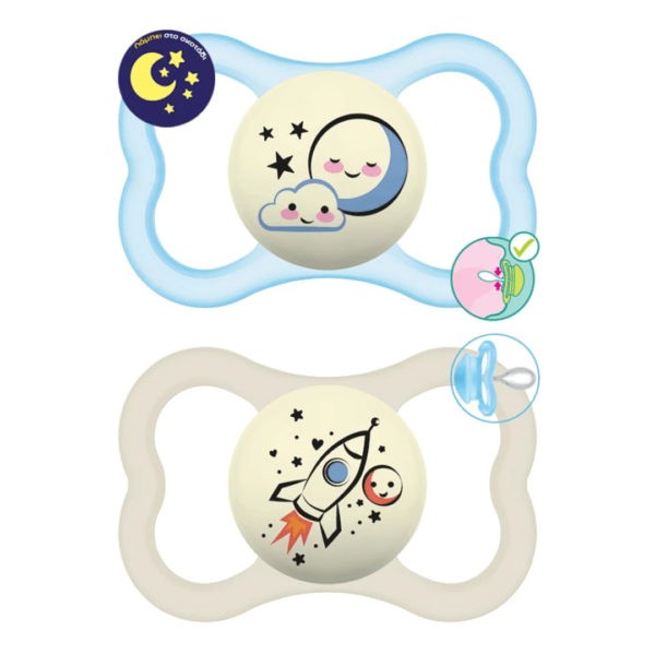 Baby Accessories MAM – Supreme Night Silicon Soother 6-16 Months 2pcs