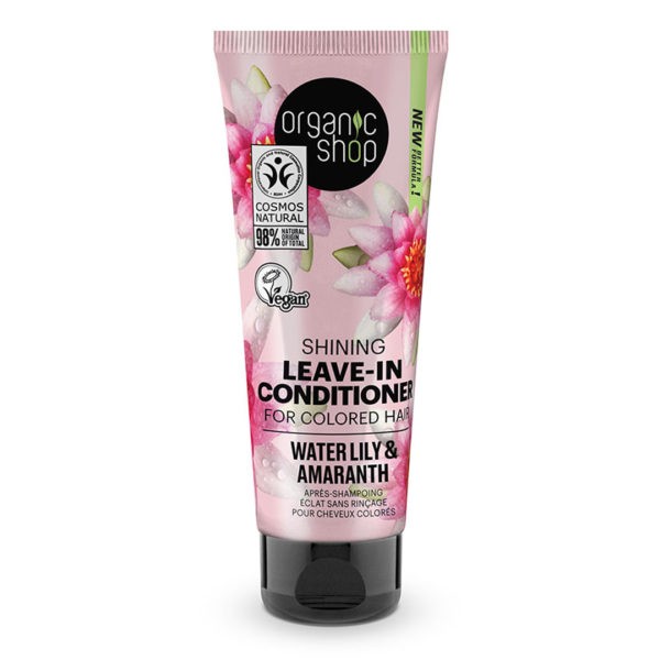 Conditioner-man Natura Siberica – Organic Shop Shining Leave-In Conditioner for Colored Hair Water Lily & Amaranth 75ml
