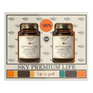 Άγχος - Στρες - Χαλάρωση Sky Premium Life – Promo -35% Glucomannan Complex 2×60 ταμπλέτες