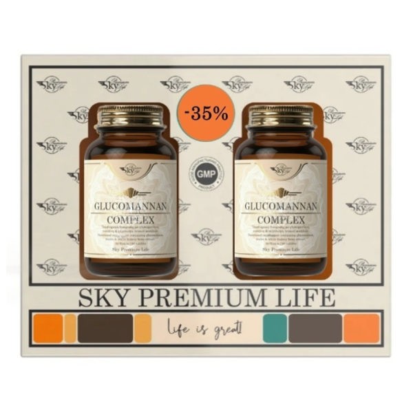 Stress Sky Premium Life – Promo -35% Glucomannan Complex 2×60 tabs