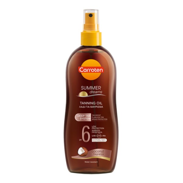 4Seasons Carroten – Summer Dreams Intensive Tanning Oil SPF6 Coconut Fragrance 200ml