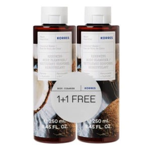 Korres – Νερό Καρύδας Αφρόλουτρο 2x250ml (1+1 Δώρο) Αφρόλουτρα Korres – Νερό Καρύδας Αφρόλουτρο 2x250ml (1+1 Δώρο)