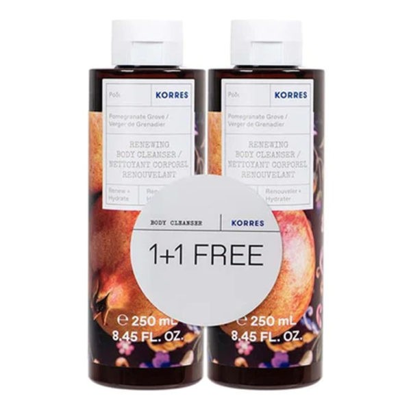 1+1 Gift Korres – Pomegranate Shower Gel 2x250ml (1+1 Gift)