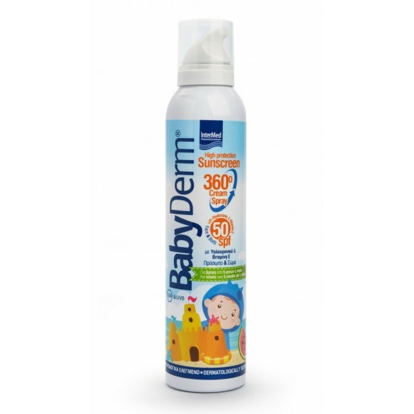 Spring Intermed – Babyderm Sunscreen 360° Cream Spray SPF50 200ml Intermed - Babyderm Suncare