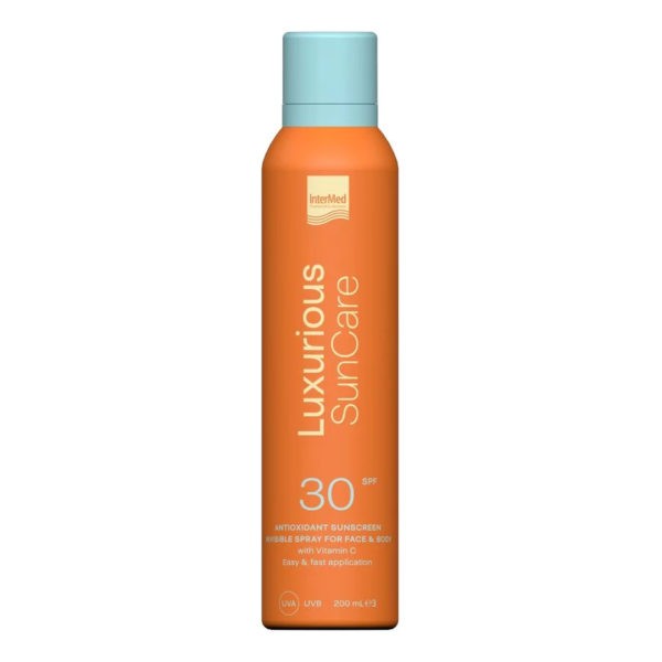 Spring Intermed – Luxurious Suncare Antioxidant Sunscreen Invisible Spray SPF 30 200ml InterMed Luxurius SunCare Promo