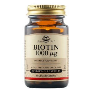 Nutrition Solgar – Biotin 1000 µg 50veg.casp