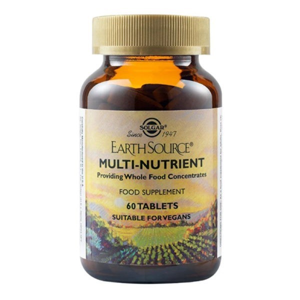 Βιταμίνες Solgar – Earth Source Multi Nutrient Πολυβιταμίνη 90 ταμπλέτες