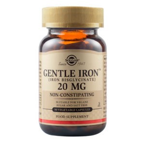 Anemia Solgar – Gentle Iron 20mg 180 veg.caps