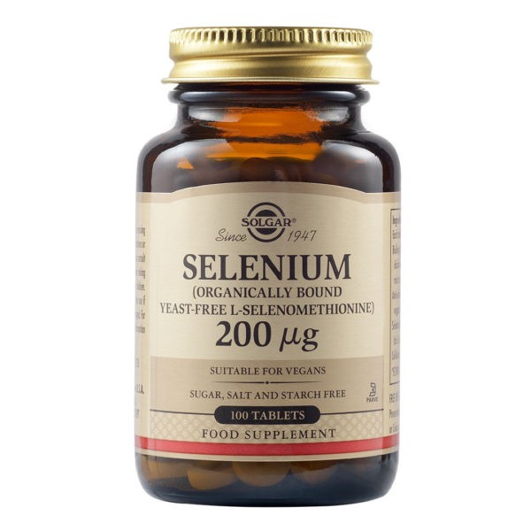 Ανοσοποιητικό-Χειμώνας Solgar – Selenium Συμπλήρωμα Διατροφής με Σελήνιο 200 µg 100 ταμπλέτες