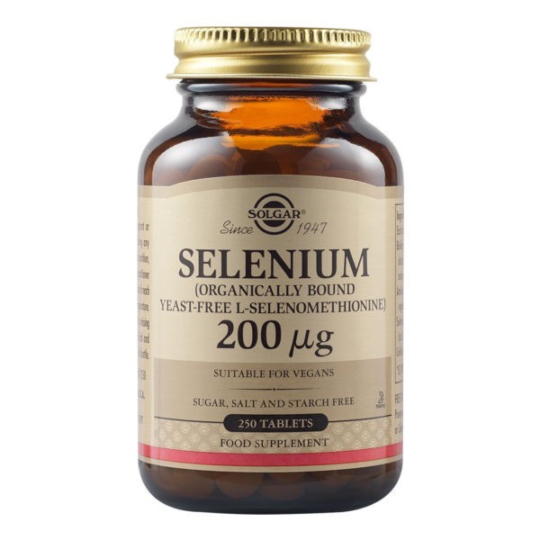 Μέταλλα - Ιχνοστοιχεία Solgar – Selenium Συμπλήρωμα Διατροφής με Σελήνιο 200 µg 250 ταμπλέτες