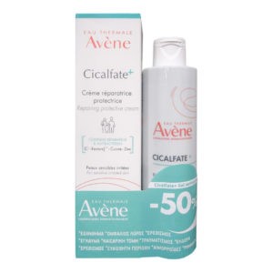 Γυναίκα Avene – Cicalfate+ Επανορθωτική Προστατευτική Κρέμα 100ml & Εξυγιαντικό Gel Καθαρισμού 200ml