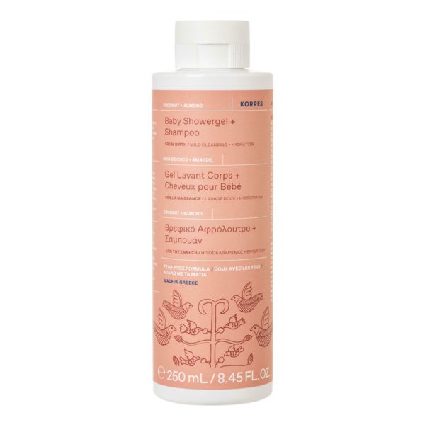 Shampoo - Shower Gels Baby Korres – Coconut & Almond Baby Shower Gel & Shampoo 250ml
