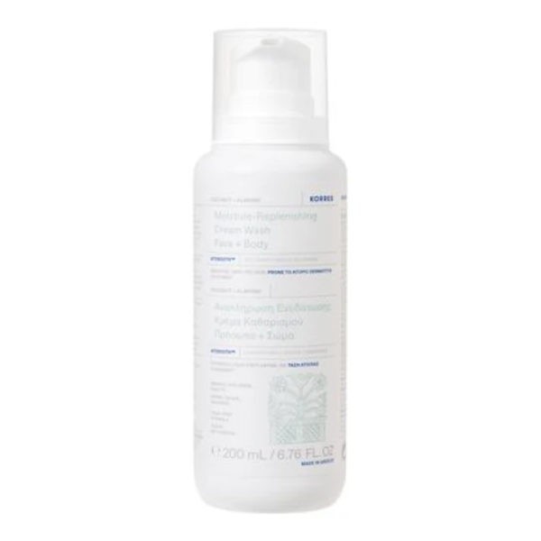 Shampoo - Shower Gels Baby Korres – Coconut & Almond Moisture-Replenishing Cream Wash Face & Body 200ml