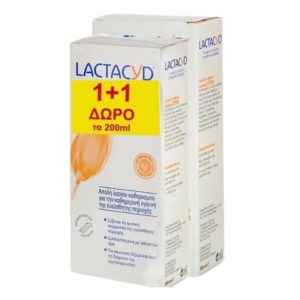 1+1 Gift Lactacyd – Intimate Washing Lotion 300ml + 200ml