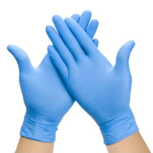 Γάντια Meditrast – Γάντια Βινυλίου Μπλε Χωρίς Πούδρα 100τμχ vinyl
