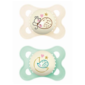 Baby Accessories Mam Night Silicon Soother 2-6 Months 110S 2pcs