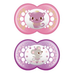 Feeding Bottles - Teats For Breast Feeding MAM – I love Mummy & Daddy Silicon Soother 6-16 Months 2pcs