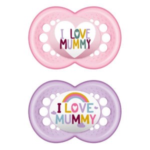Αξεσουάρ Μωρού Mam I love Mummy & Daddy Πιπίλα Σιλικόνης 16+ Μηνών 265S 2τμχ