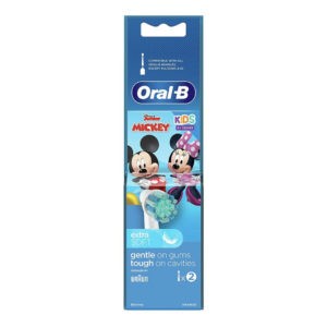 Oral-B – Kids 3+ χρονών Mickey Extra Soft Ανταλλακτικό για Ηλεκτρική Οδοντόβουρτσα 2τμχ