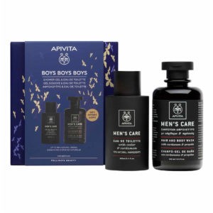 Body Care Apivita – Promo Boys Boys Boys Eau de Toilette 100ml & Hair-Body Wash Cardamom & Propolis 250ml