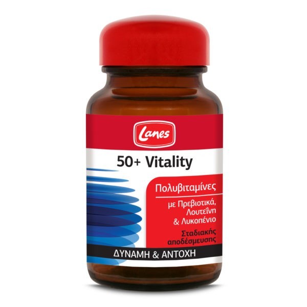 Βιταμίνες Lanes – Πολυβιταμίνες 50+ Vitality 30 ταμπλέτες Lanes - Multivitamins