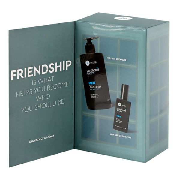 Άνδρας Medisei – Promo Panthenol Extra Friendship: Men 3in1 Αφρόλουτρο 500ml & Eau De Toilette 50ml Medisei - 2023 Xmas Promo Set