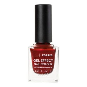 Nails Korres – Nail Color Velour Red 58 Gel Effect 11ml