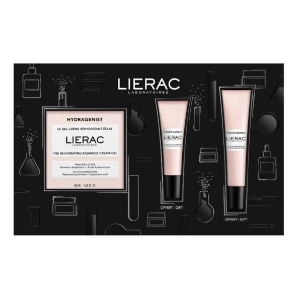 Face Care Lierac – Hydragenist Rehydrating Radiance Cream-Gel 50ml & Eye Cream 7.5ml & Serum 15ml