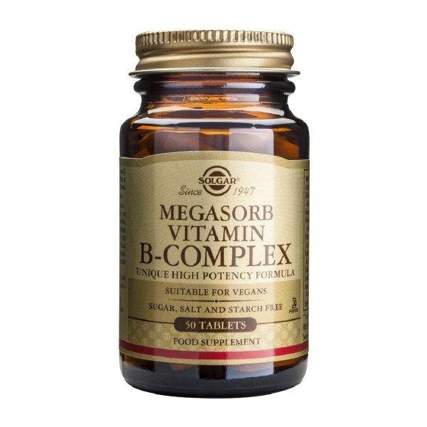 Solgar – Megasorb Vitamin B-Complex 50tabs Solgar – Megasorb Vitamin B-Complex 50tabs