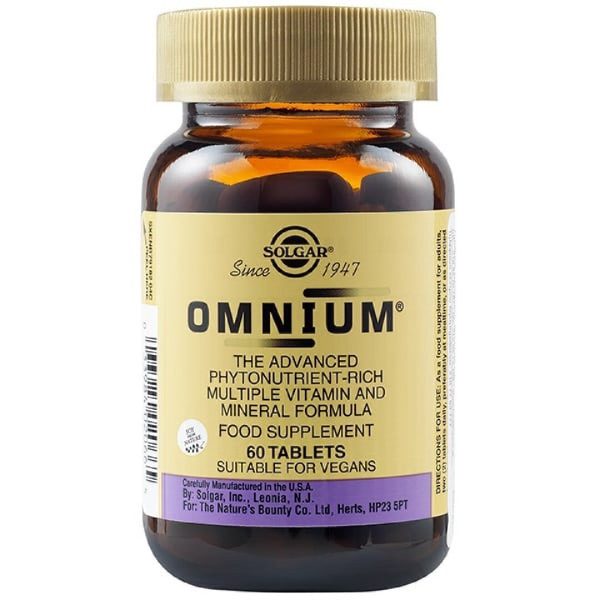 Solgar - Omnium Multiple Πολυβιταμίνη Μέταλλα και Ιχνοστοιχεία 60 tabs