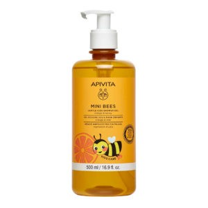 Kid Care Apivita – Mini Bees Gentle kids Shower Gel Orange & Honey 500ml